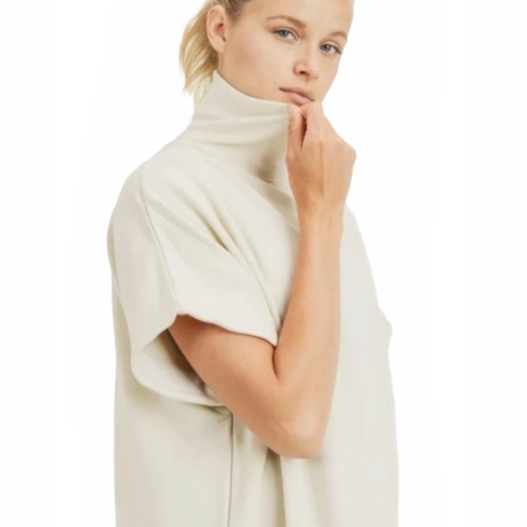 Mono B Longline Turtleneck Pullover Notched Sides - Picture 9 of 9